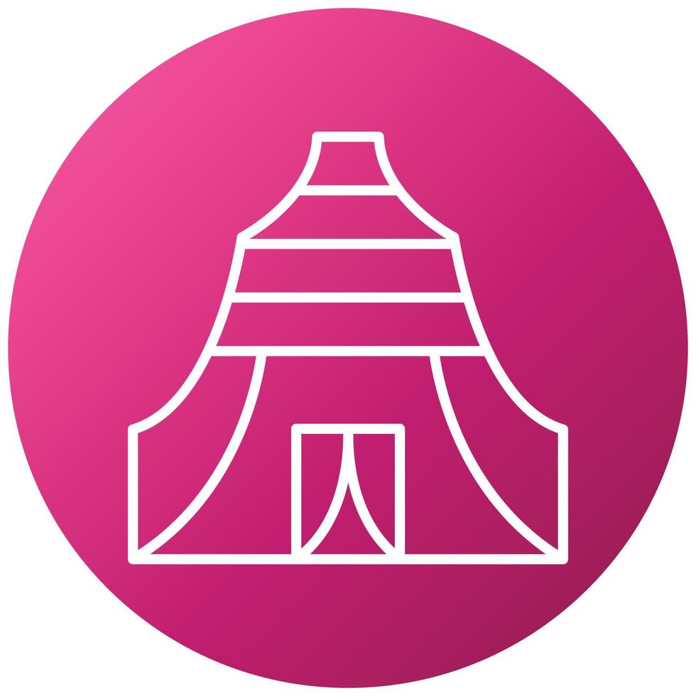 Refugee Camp Icon Style vector