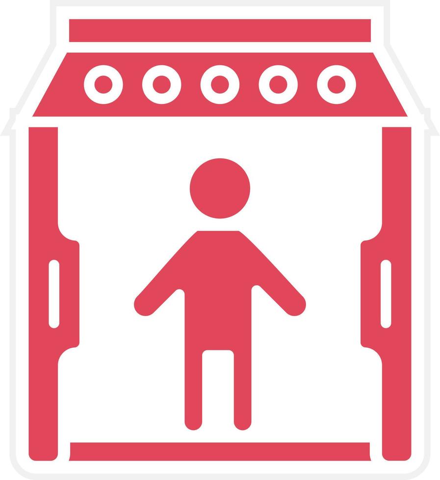 Metal Detector Icon Style vector