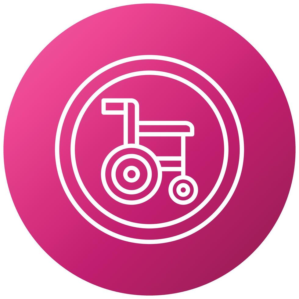 Disabled Sign Icon Style vector
