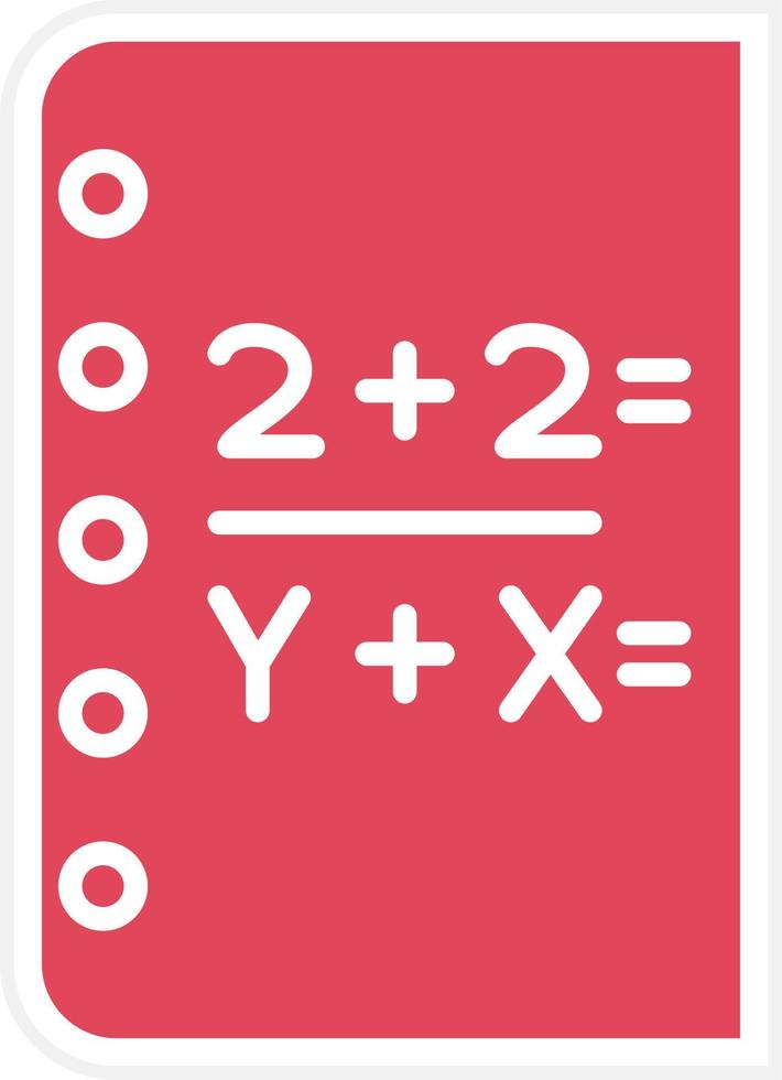 estilo de icono de matemáticas vector