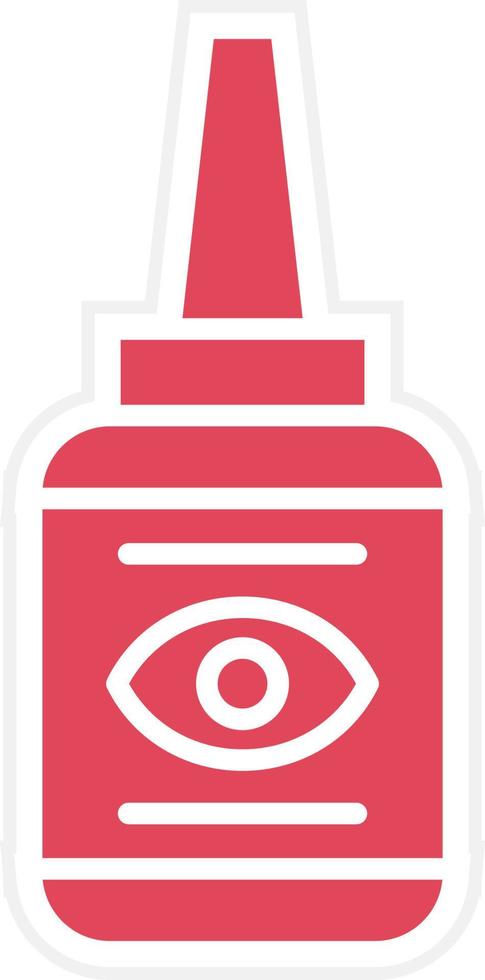 Eye Drop Icon Style vector