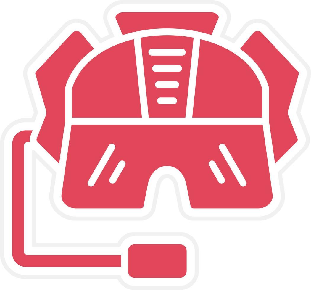 Pilot Helmet Icon Style vector