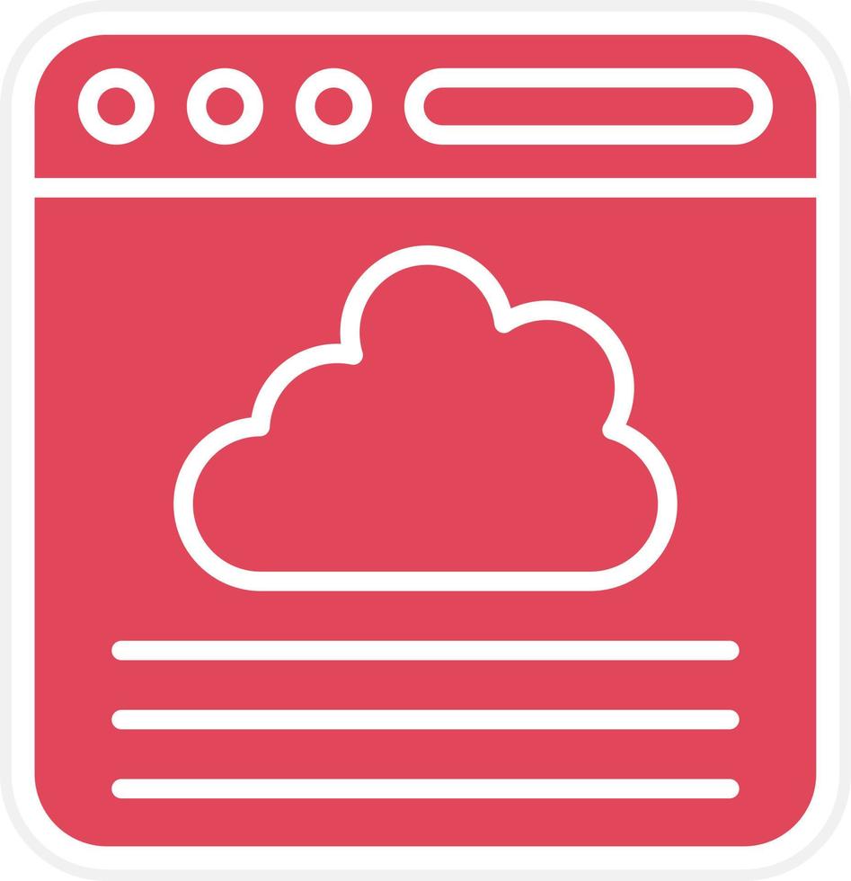 Browser Icon Style vector