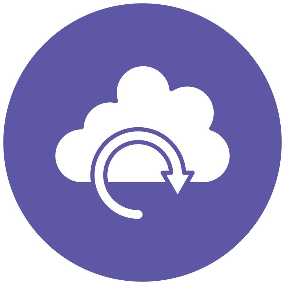 Cloud Backup Icon Style vector