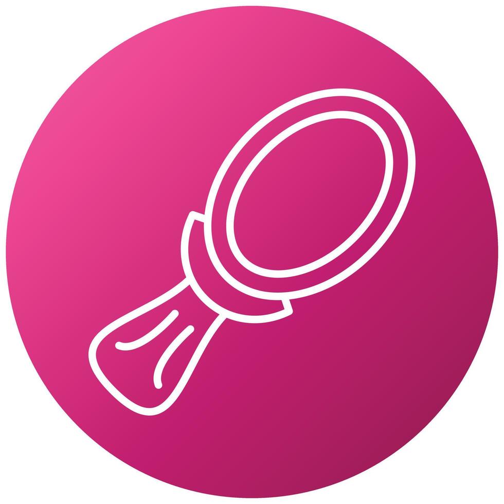 Hand Mirror Icon Style vector