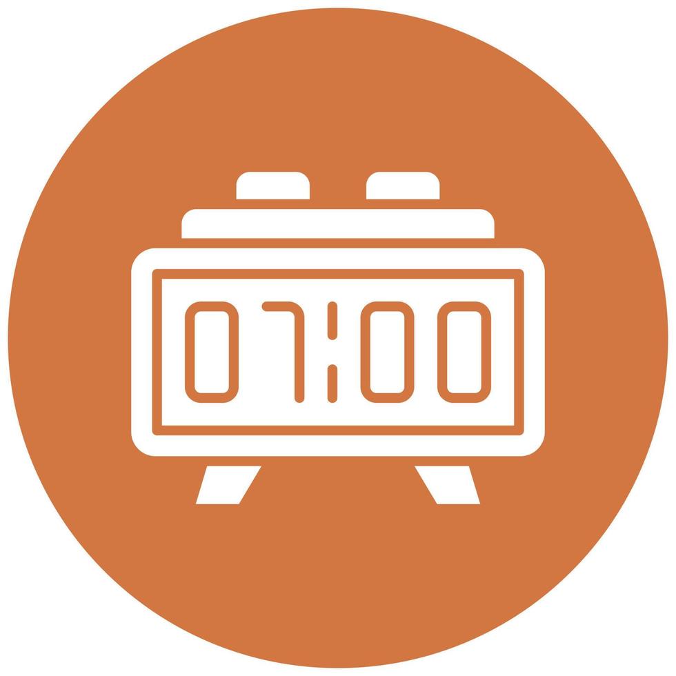 Digital Clock Icon Style vector