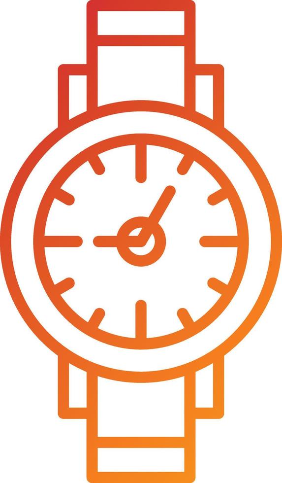 estilo de icono de reloj de pulsera vector