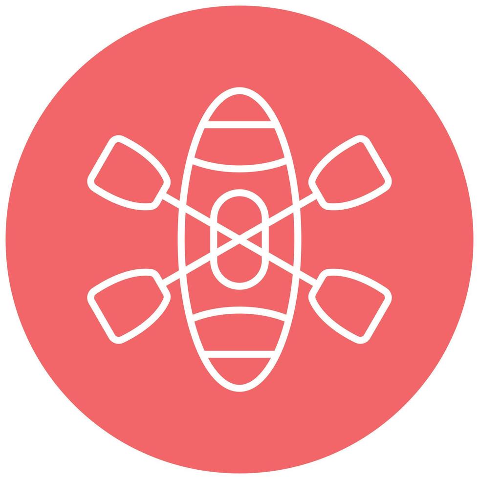 Kayak Icon Style vector
