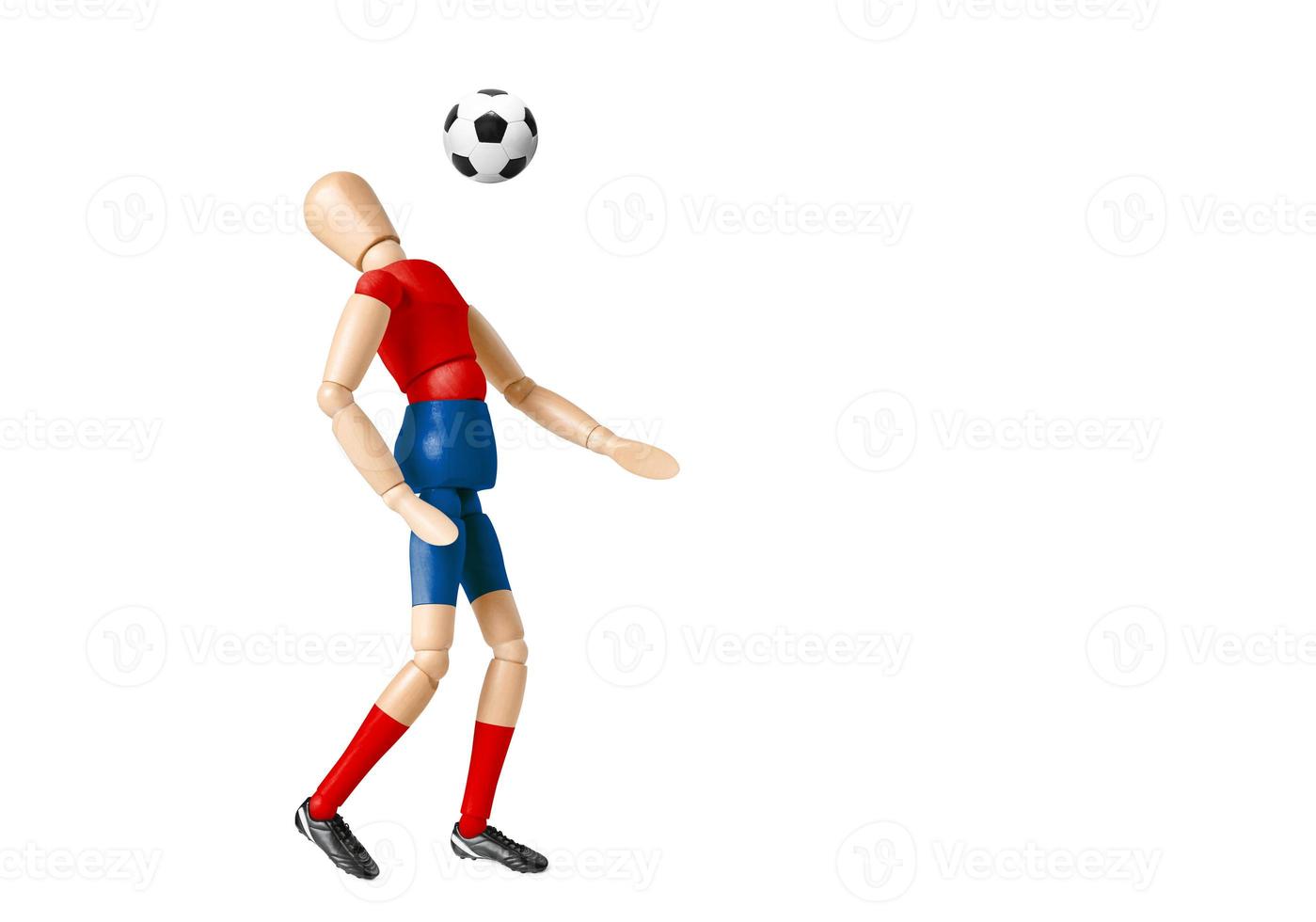 Soccer ball on green playground. Soccer concept photo