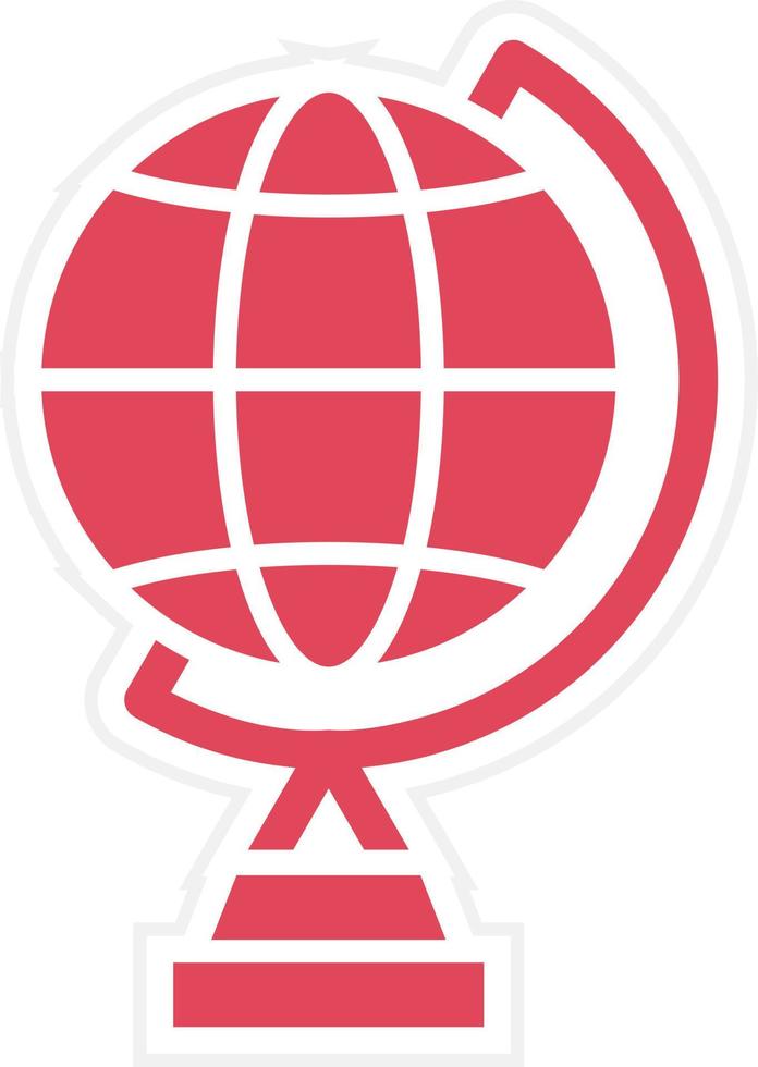 estilo de icono de soporte de globo vector