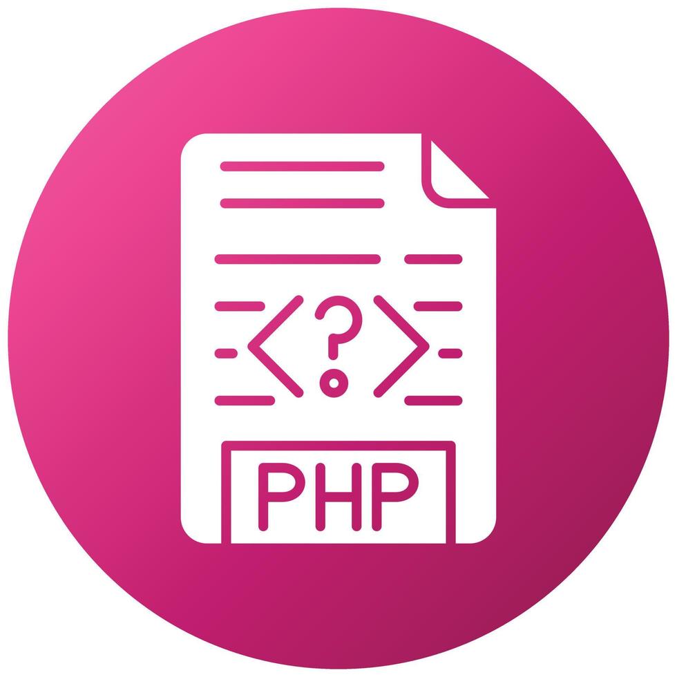 estilo de icono de archivo php vector