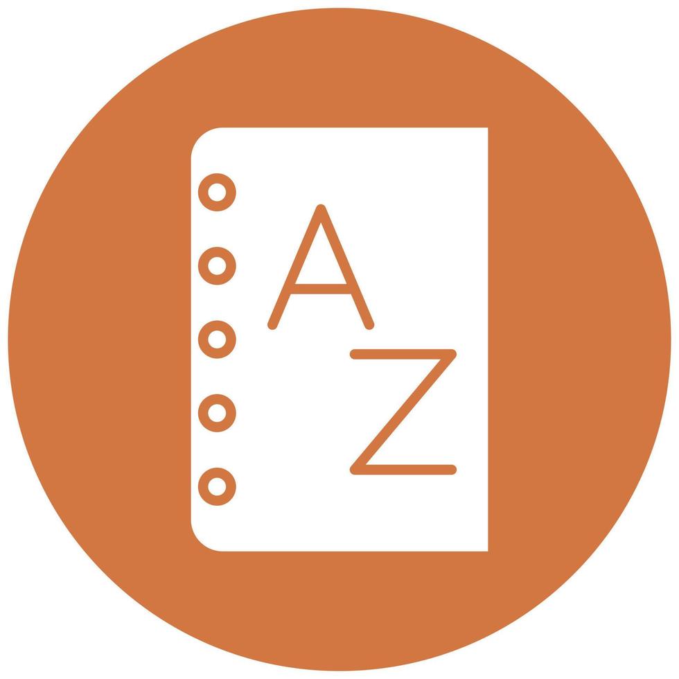 Dictionary Icon Style vector