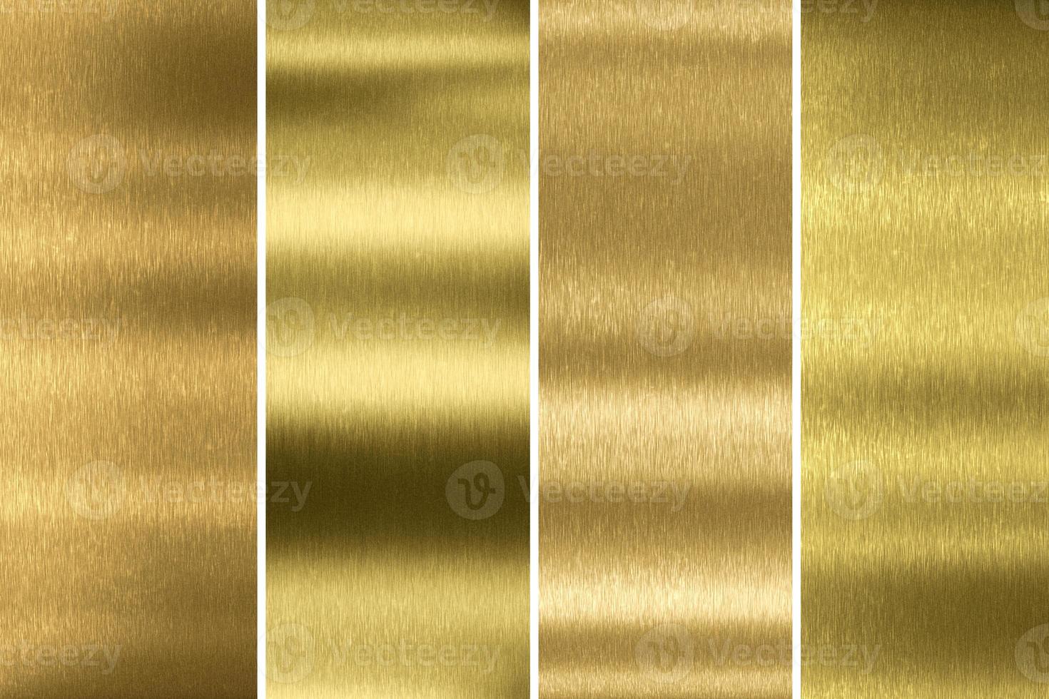 fondo de metal dorado. textura metálica cepillada. representación 3d foto