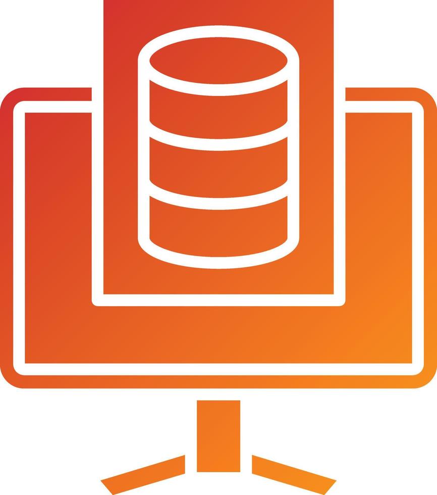 Study Database Icon Style vector