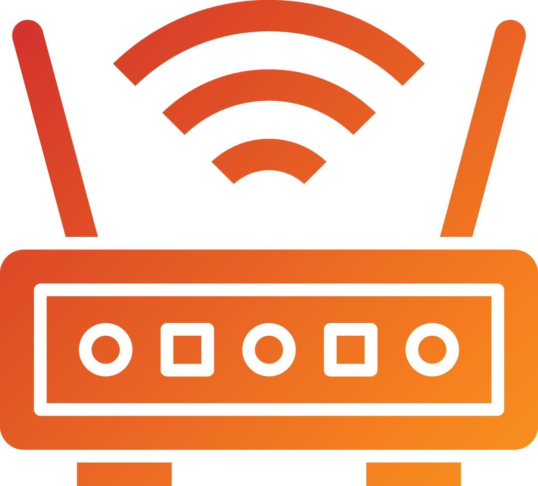 Wireless Router Icon Style vector