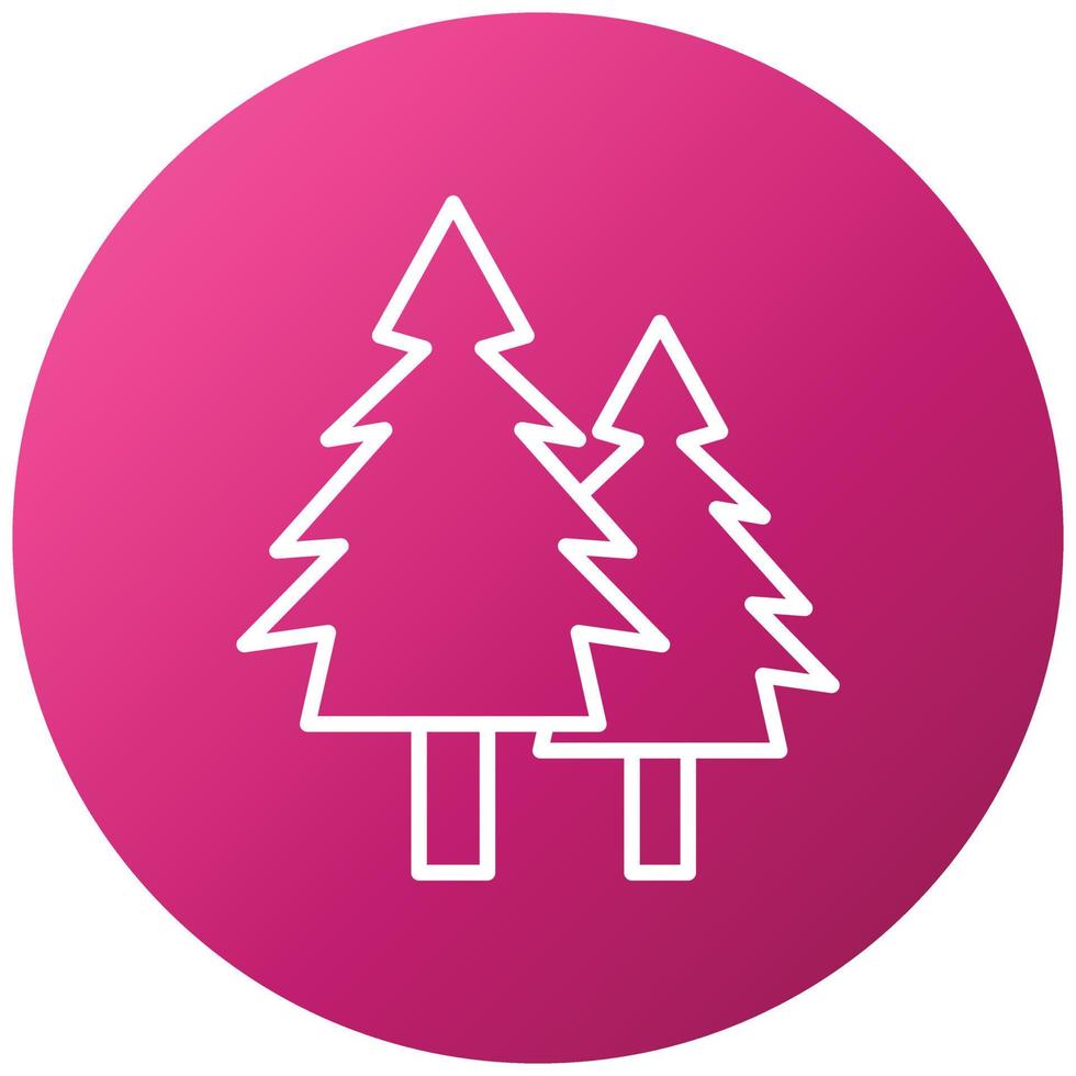 Pine Tree Icon Style vector