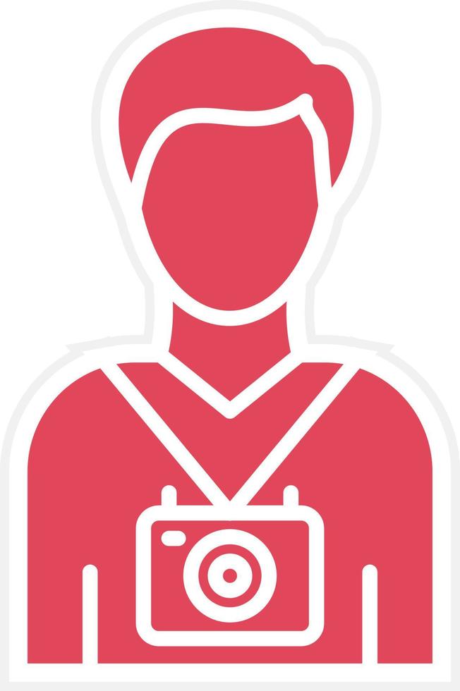 Cameraman Icon Style vector