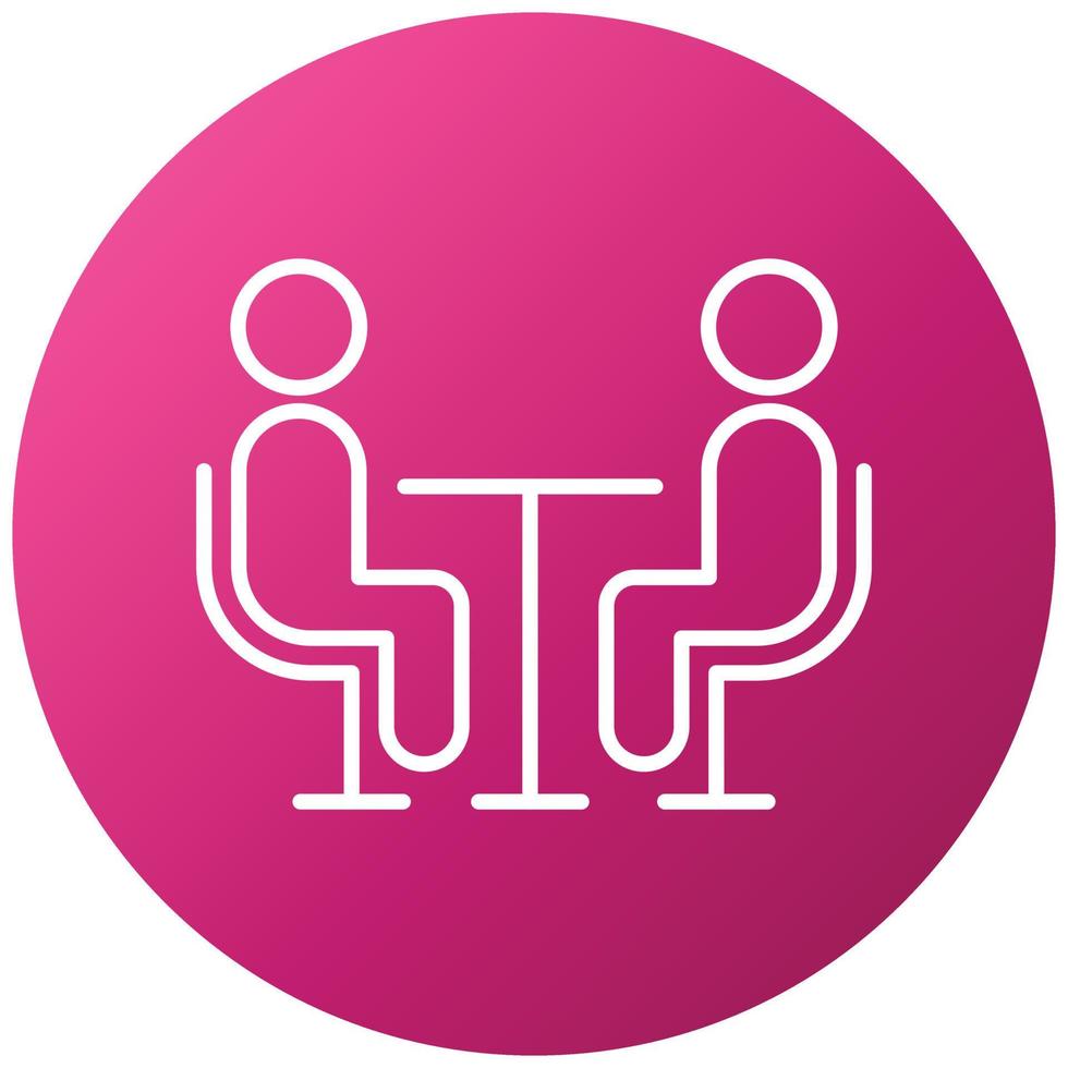Interview Icon Style vector