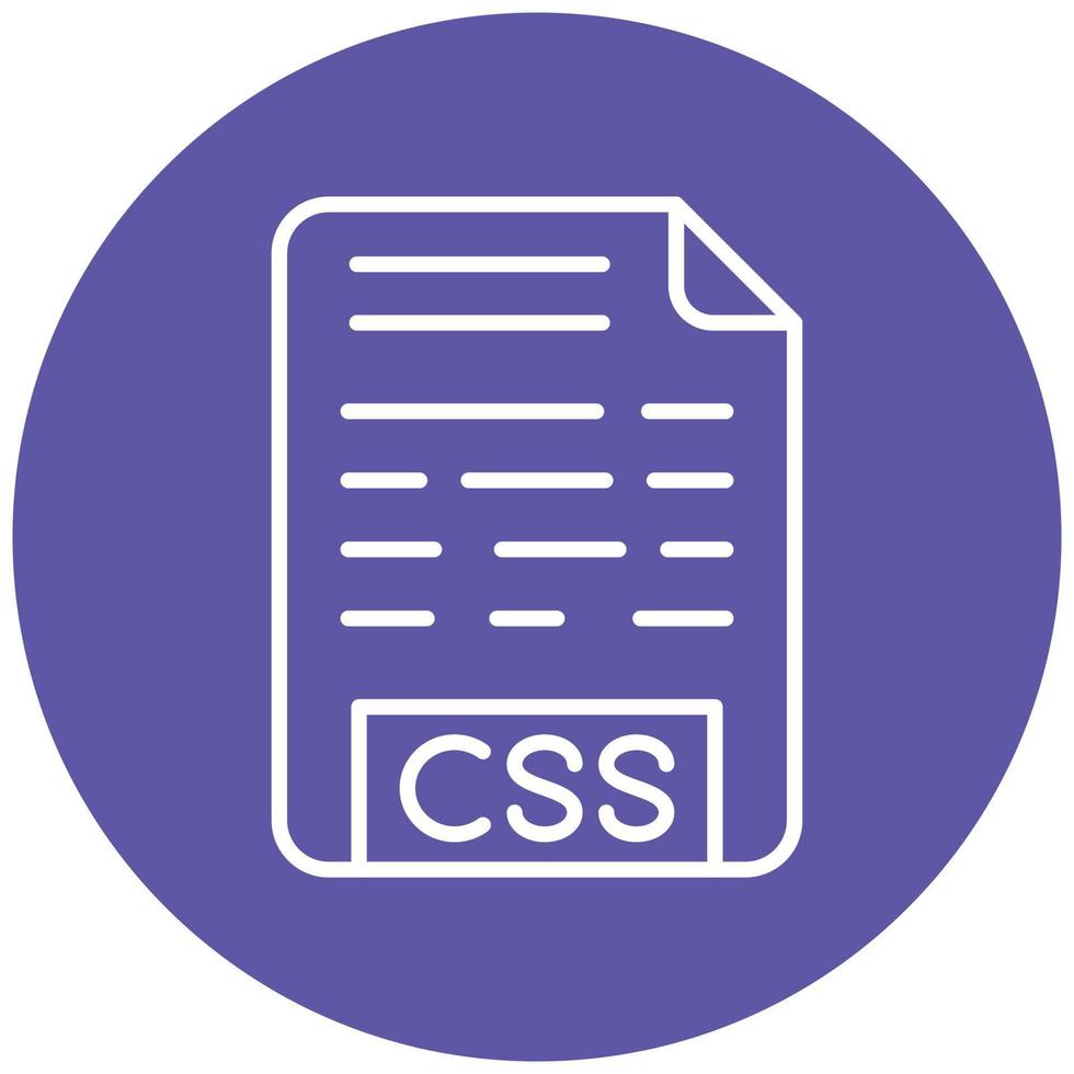 CSS File Icon Style vector