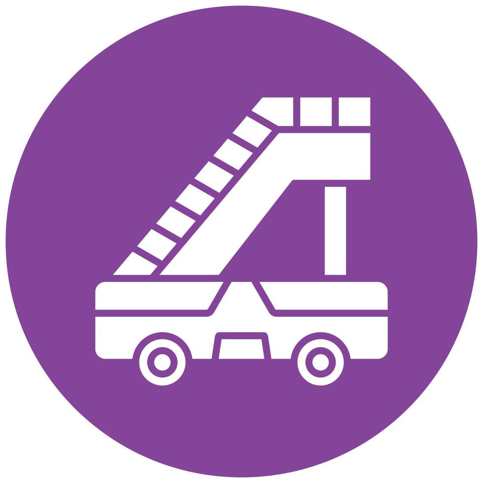 Aircraft Stairs Icon Style vector