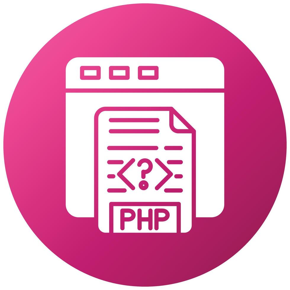 estilo de icono de codificación php vector