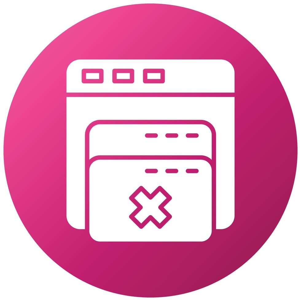 Browser Pop Up Icon Style vector
