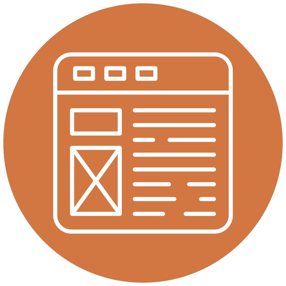Web Layout Icon Style vector