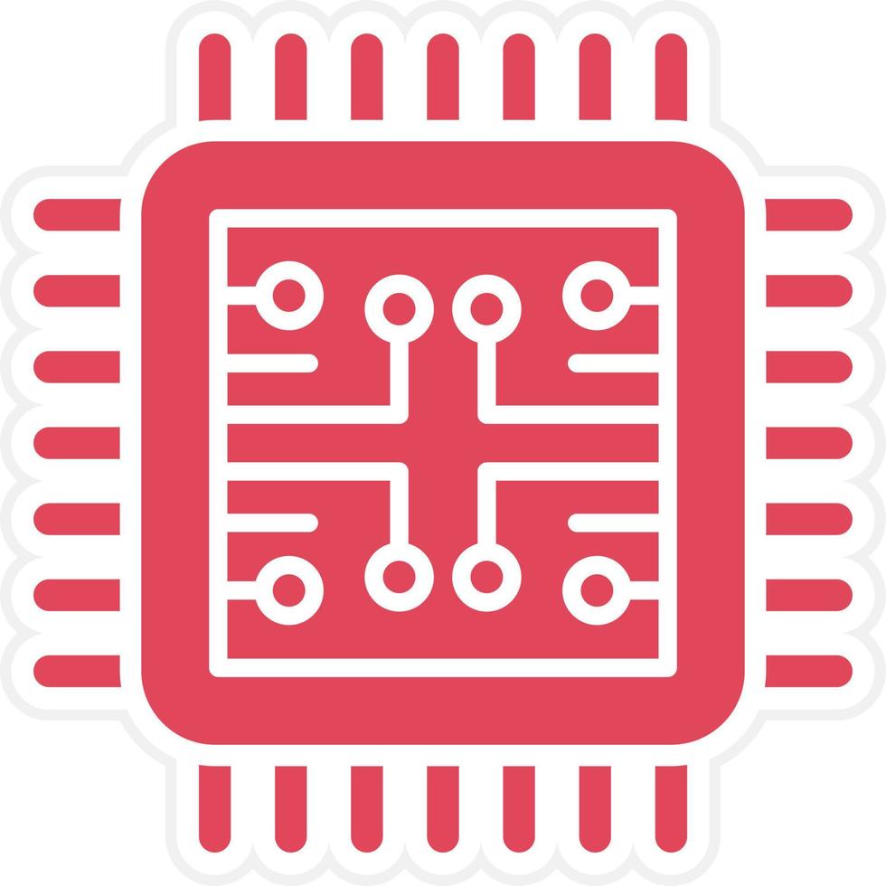 CPU Icon Style vector