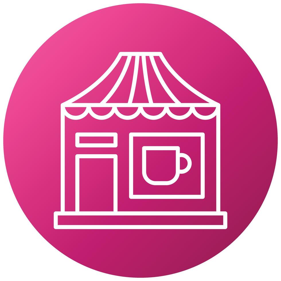 Tea Stall Icon Style vector