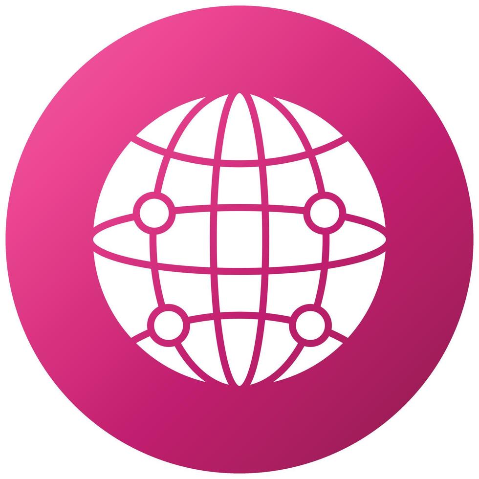 Global Network Icon Style vector