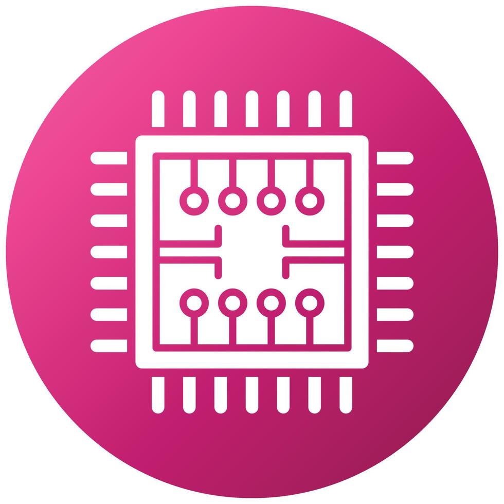 Microchip Icon Style vector