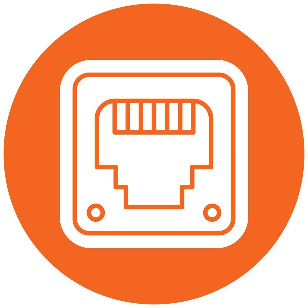 Ethernet Icon Style vector