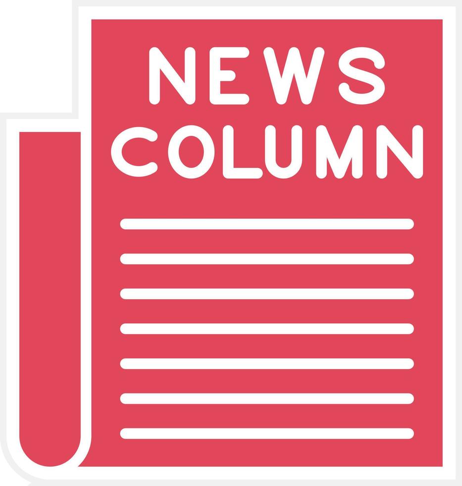 News Column Icon Style vector