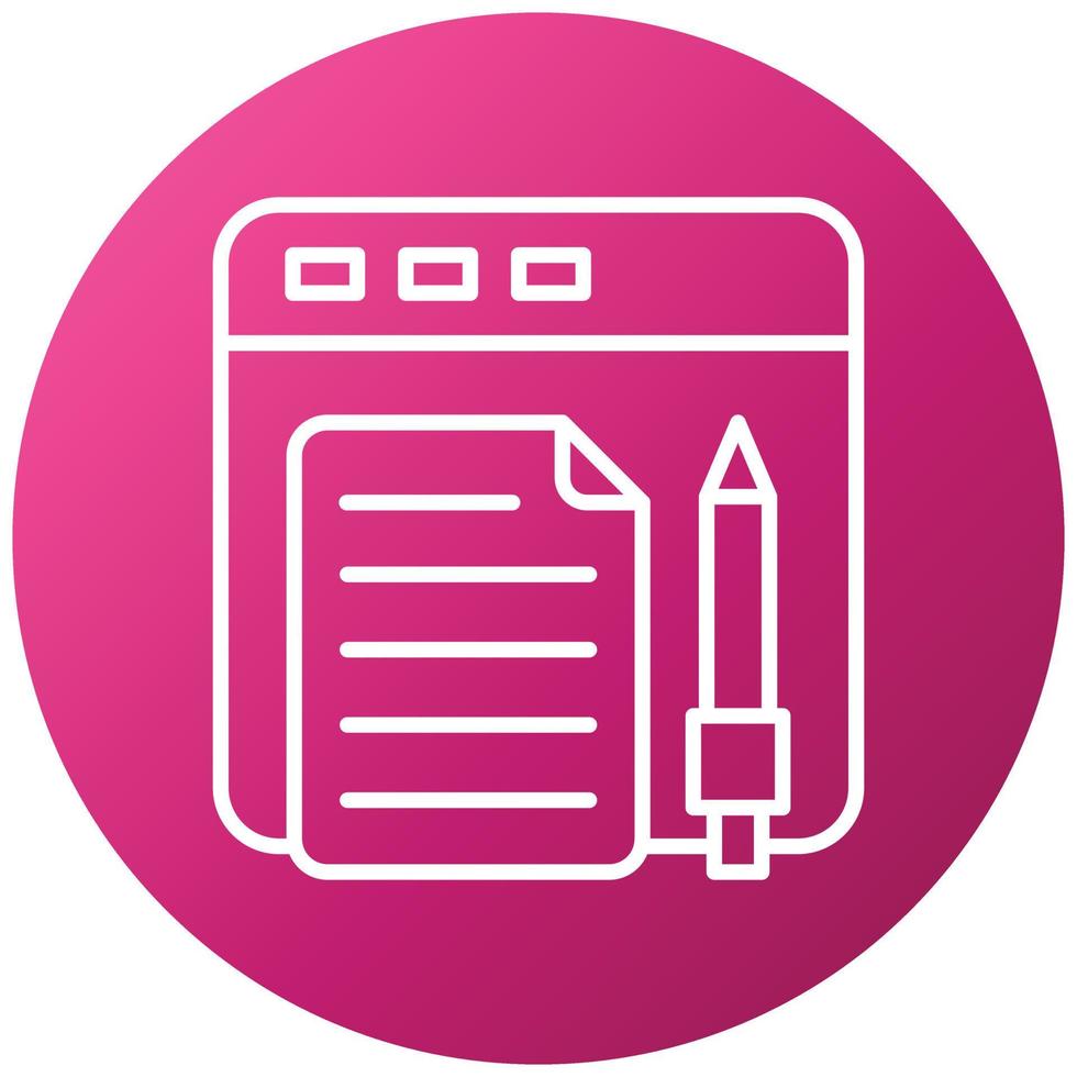 Online Content Icon Style vector