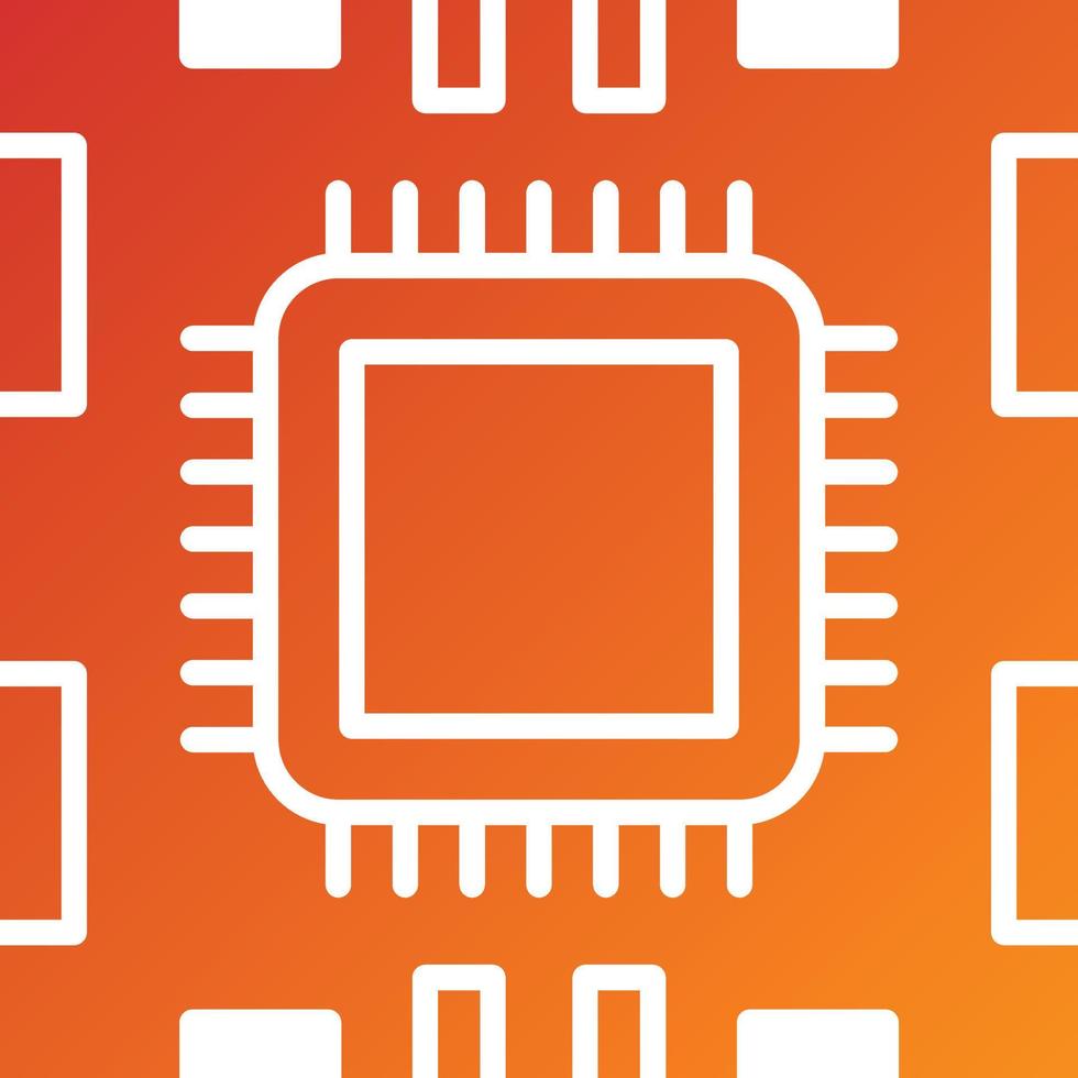 Microprocessor Icon Style vector