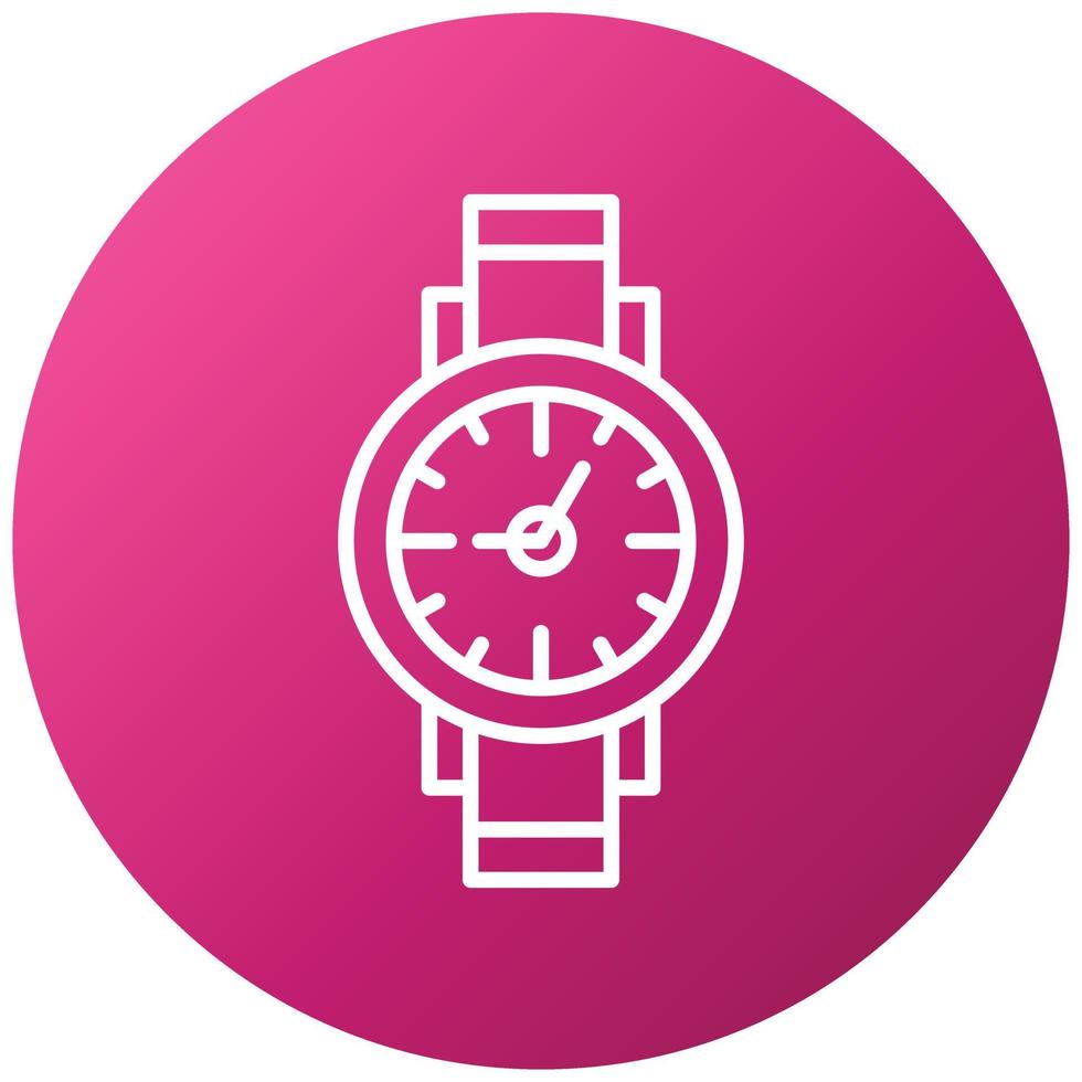 estilo de icono de reloj de pulsera vector