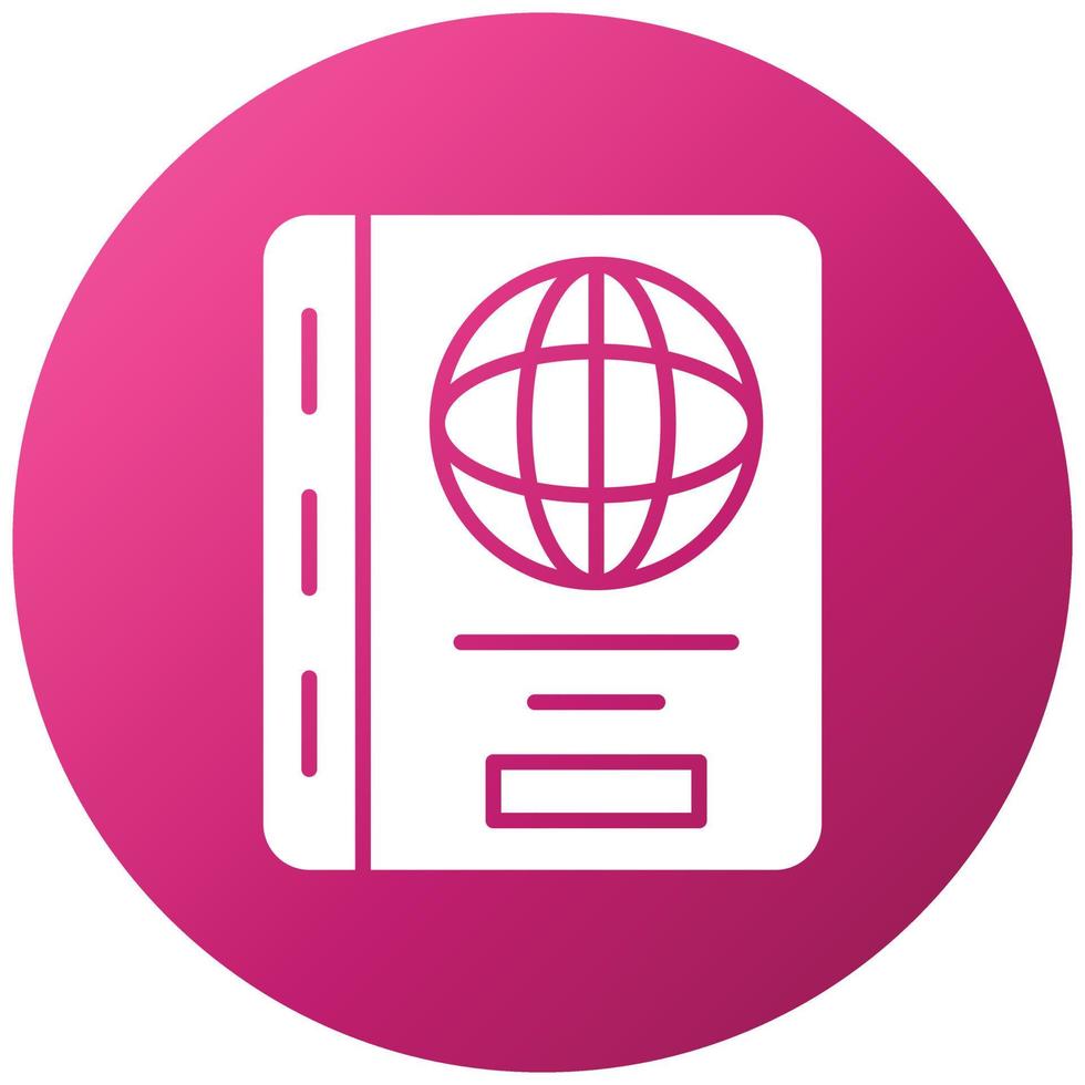 Passport Icon Style vector