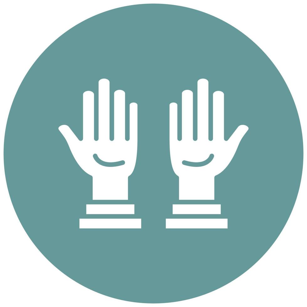 Cleaning Gloves Icon Style vector