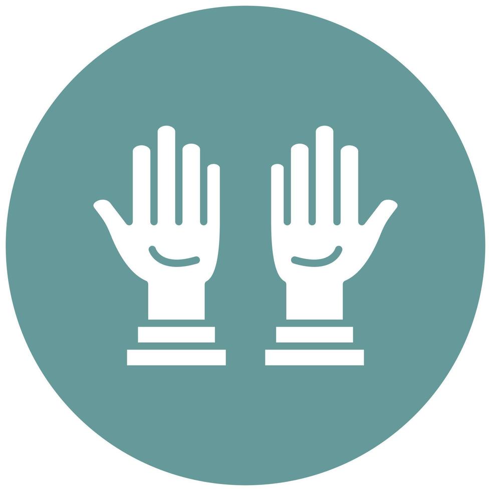 Cleaning Gloves Icon Style vector