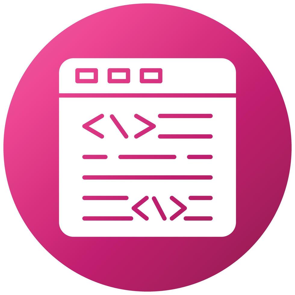 Website Coding Icon Style vector