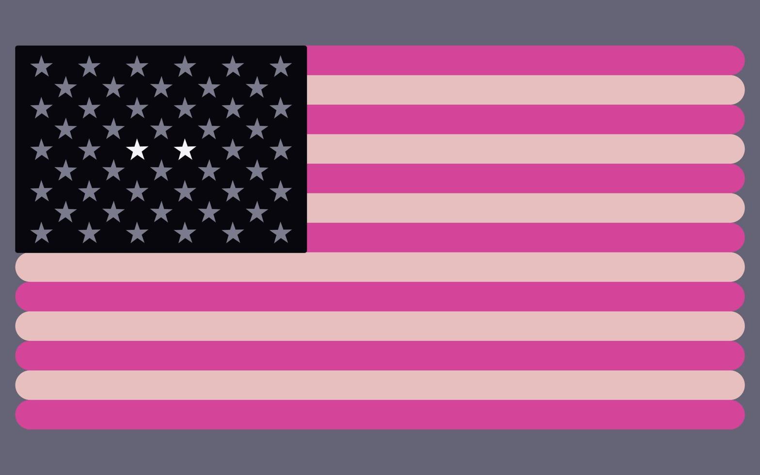 simple USA flag different color vector or template illustration background design