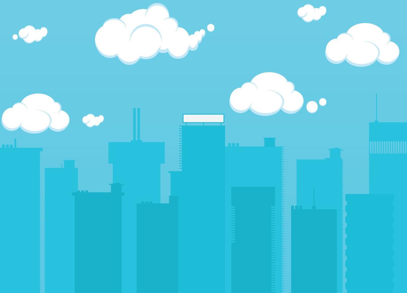 silhouette of buildings in the city vector