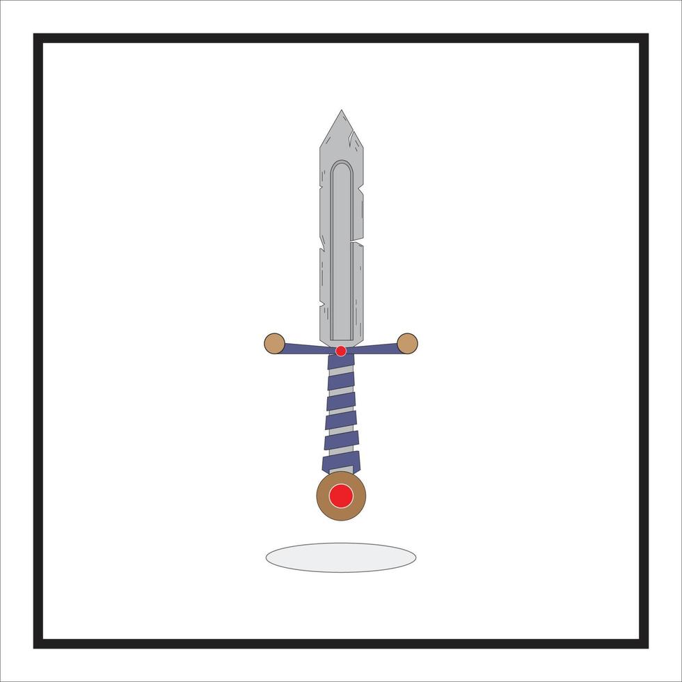 a sword that has been scratched vector