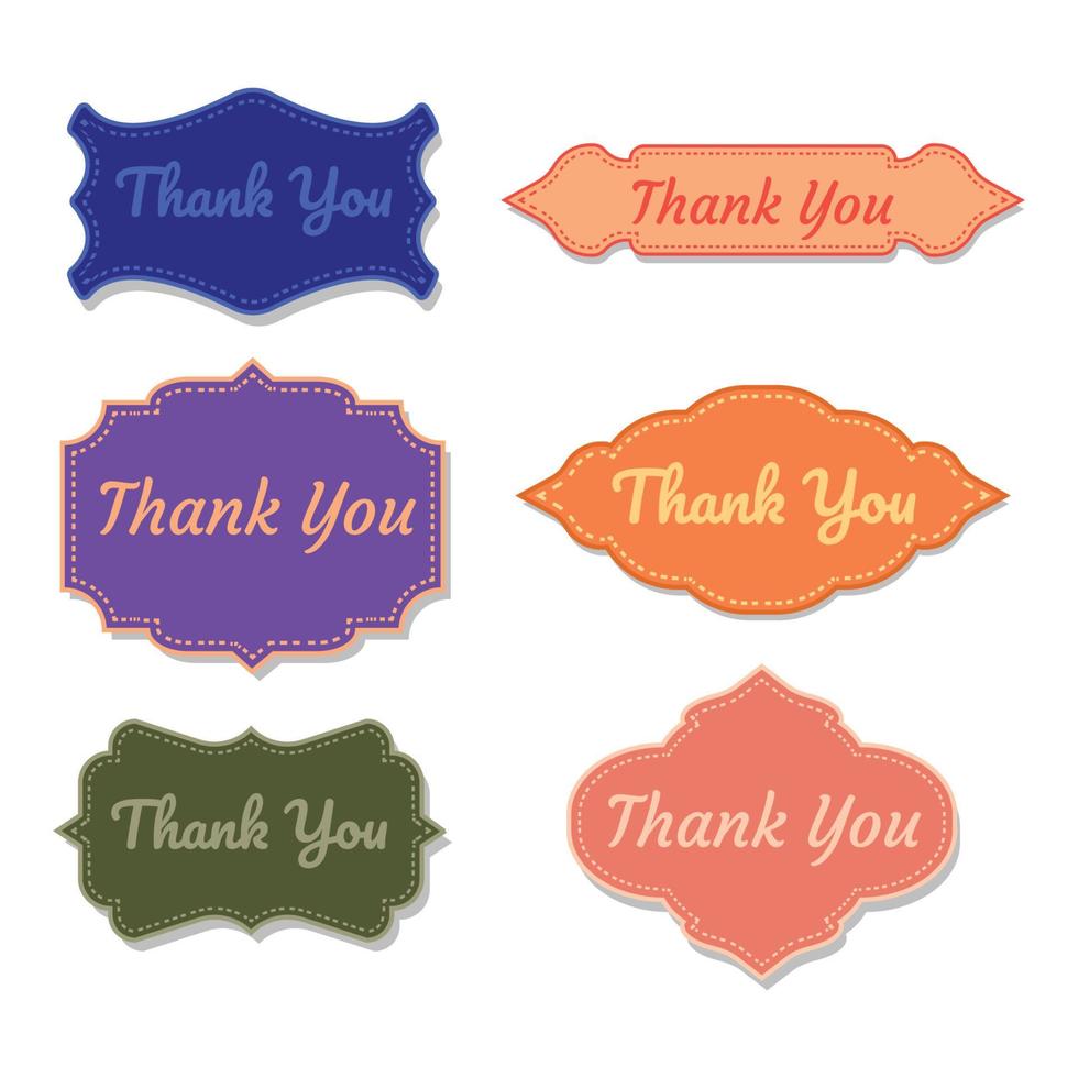 Thank you vintage frame. vector illustration