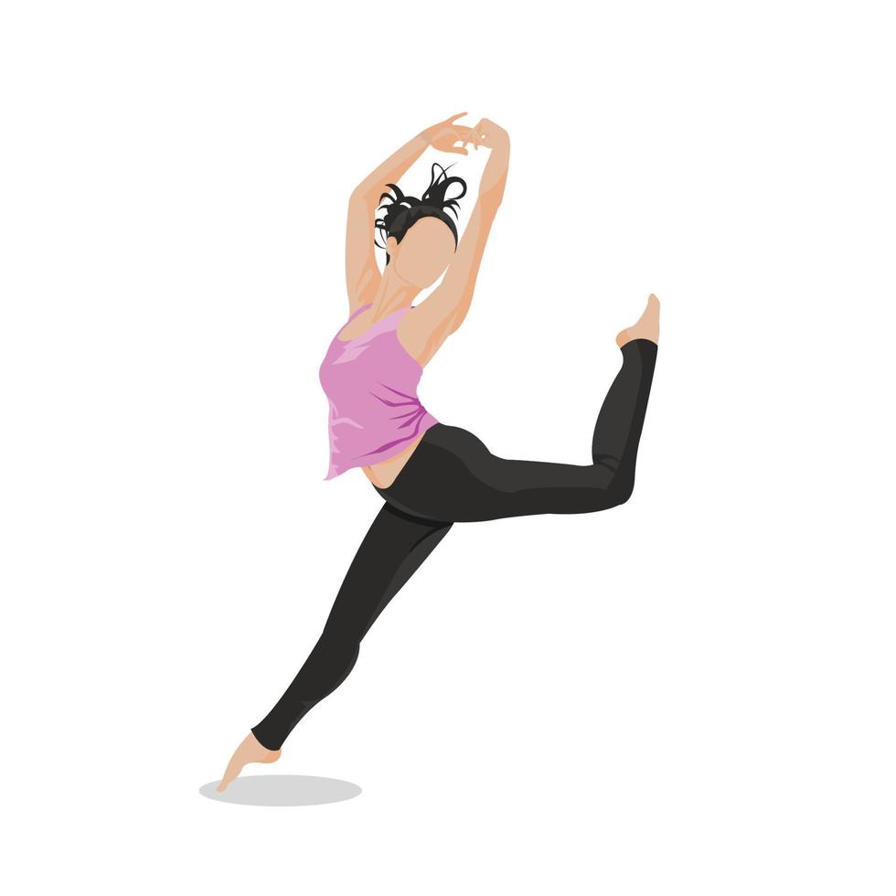 Dance pose illustration vector