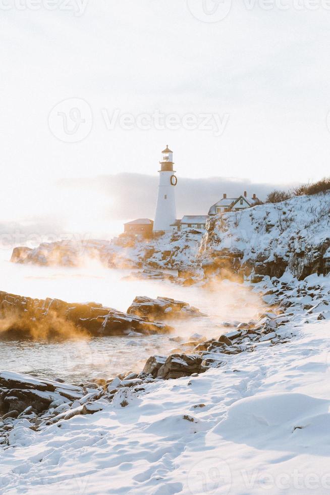 Sunshine on the lighthouse photo