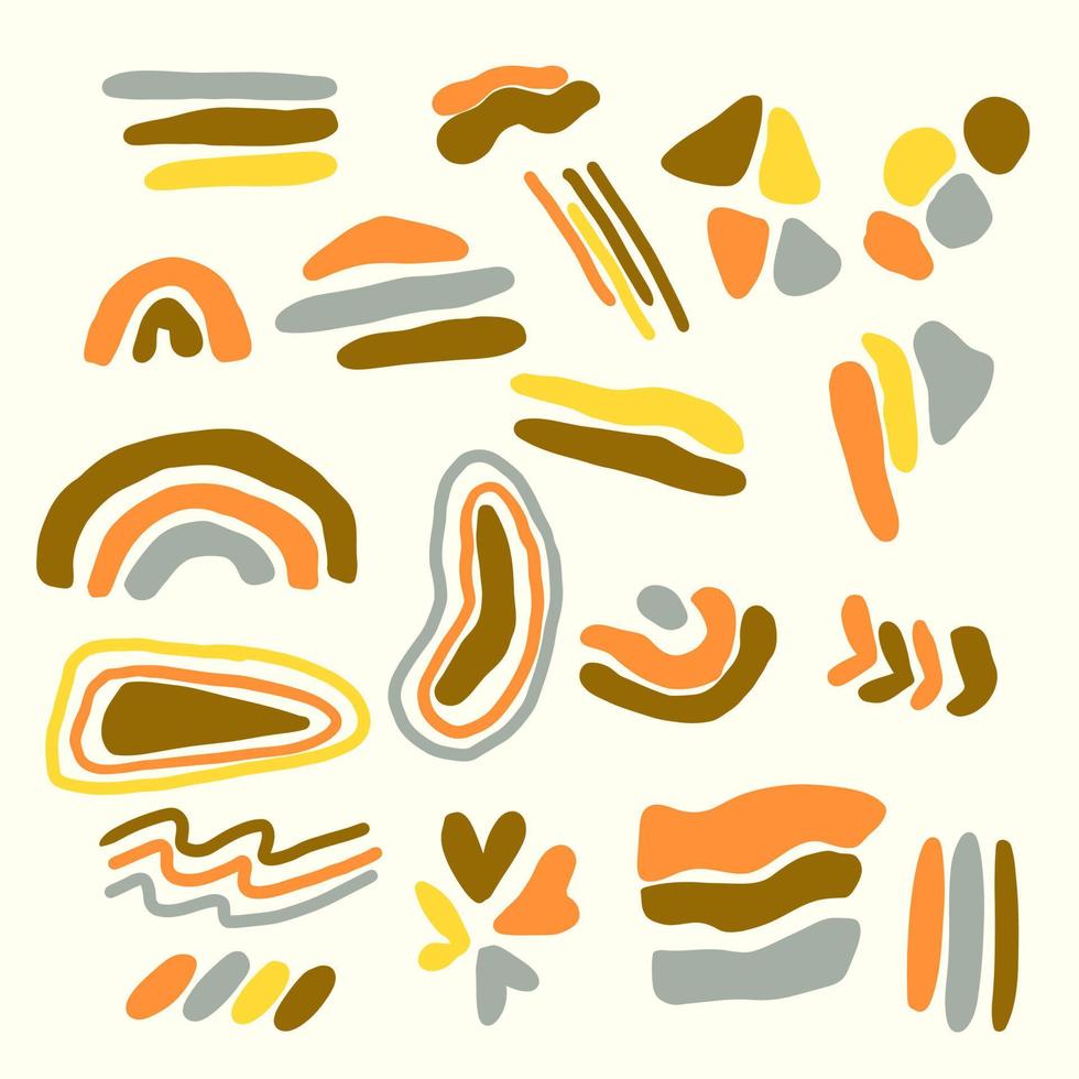 SET OF MODERN ABSTRACT SHAPES vector