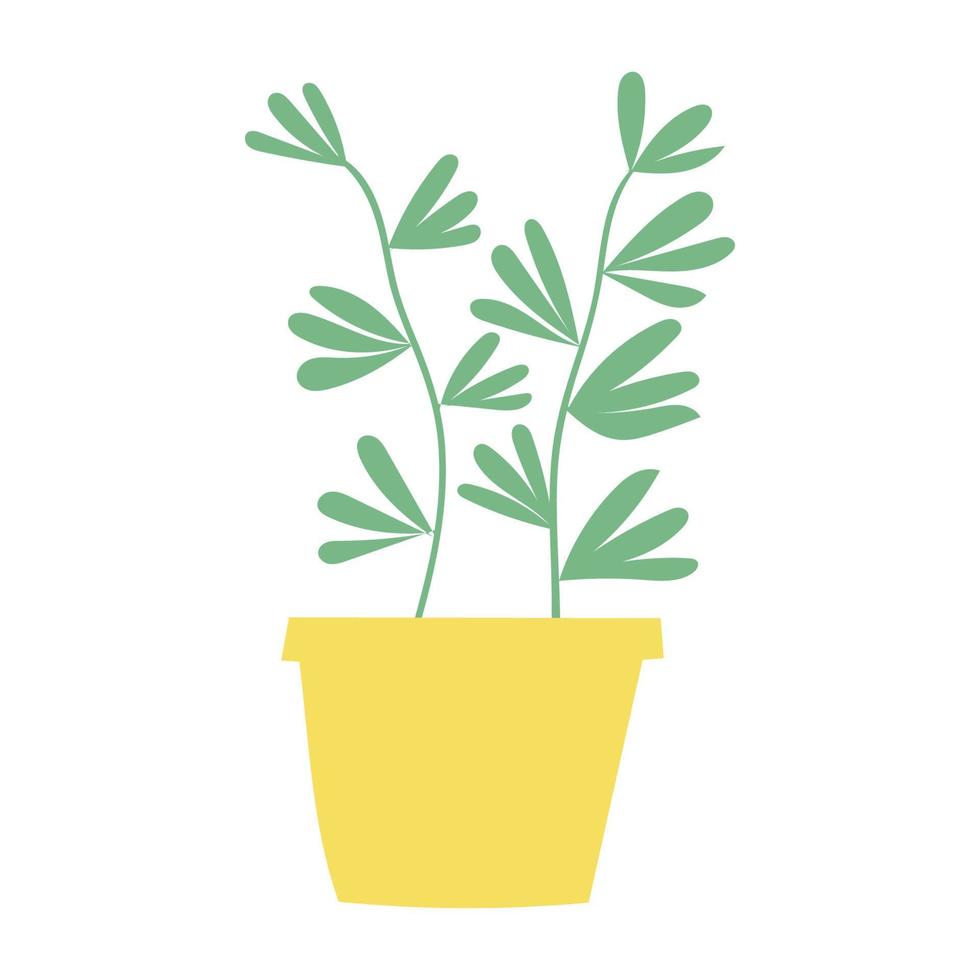 ilustración de planta de casa con estilo plano vector