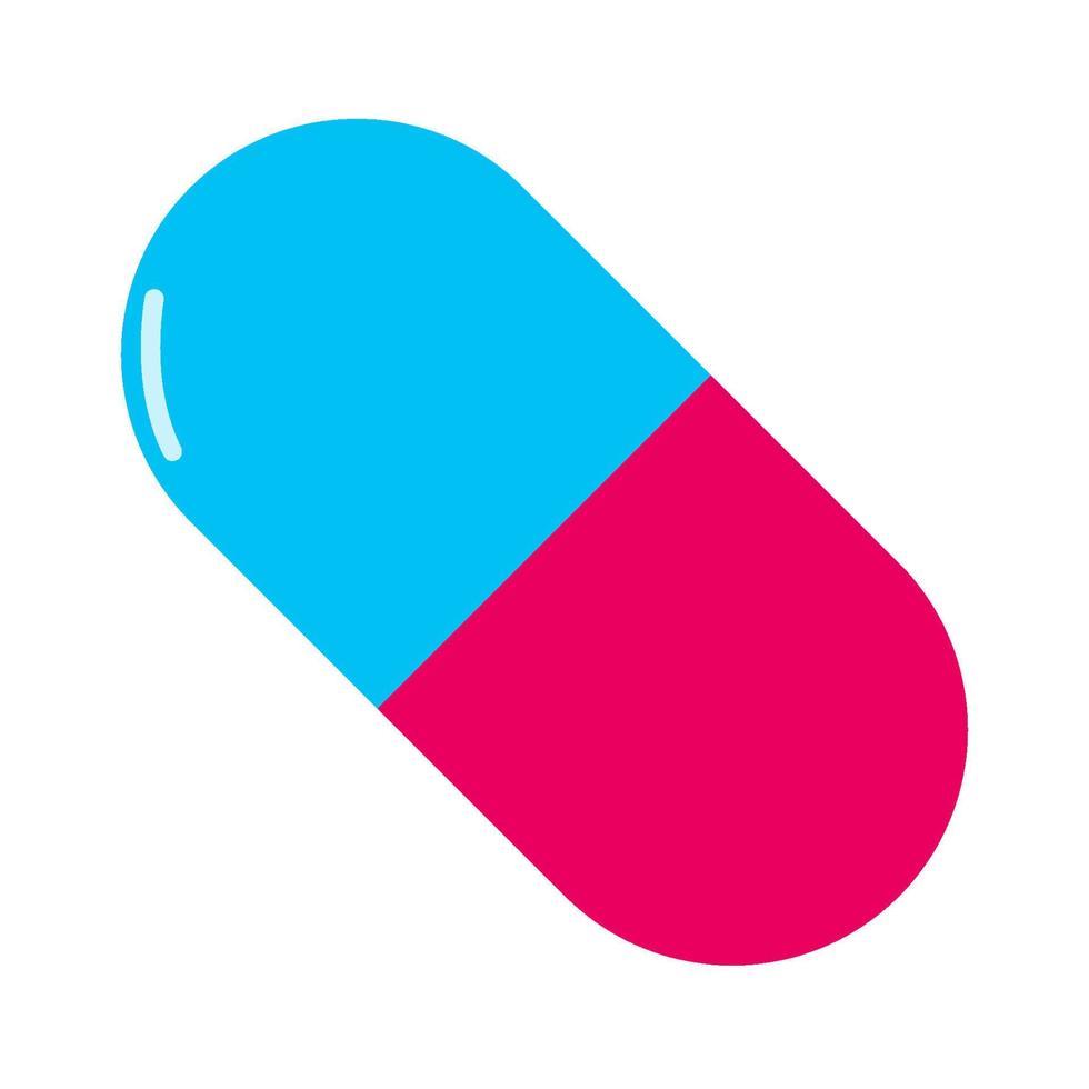 Illustration of medicine pill capsule vector