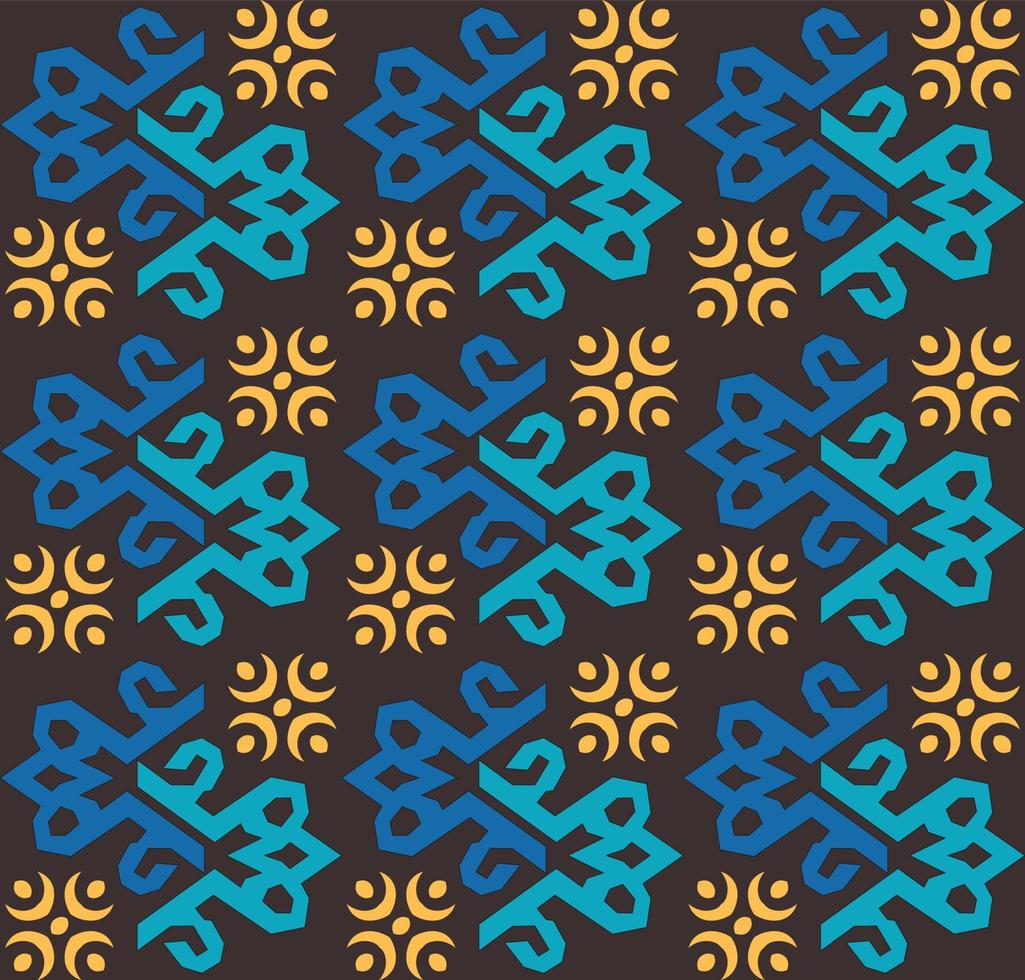 Seamless patern of dayak ethnic pattern.traditional Indonesian fabric motif.borneo pattern. vector design inspiration. Creative textile for fashion or cloth